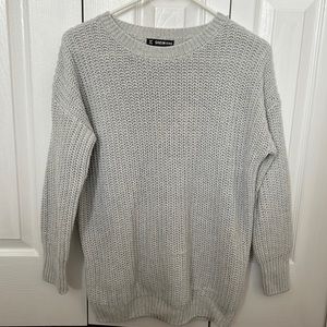 Boxy OS light gray Shein sweater